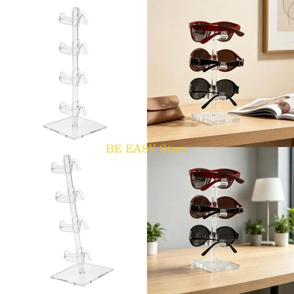 E28F Clear Multitier Eyewear Showcases Shelf Perfect For Sunglasses And Spectacles