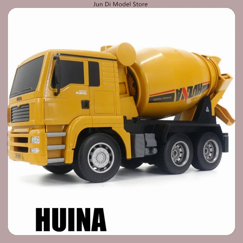 Huina 1/18 1333 Rc Large Mixer Truck Model 2.4g Rc Crawler Radio Controlled Cars Trucks Engineering Cars Boys Children Toys Gift