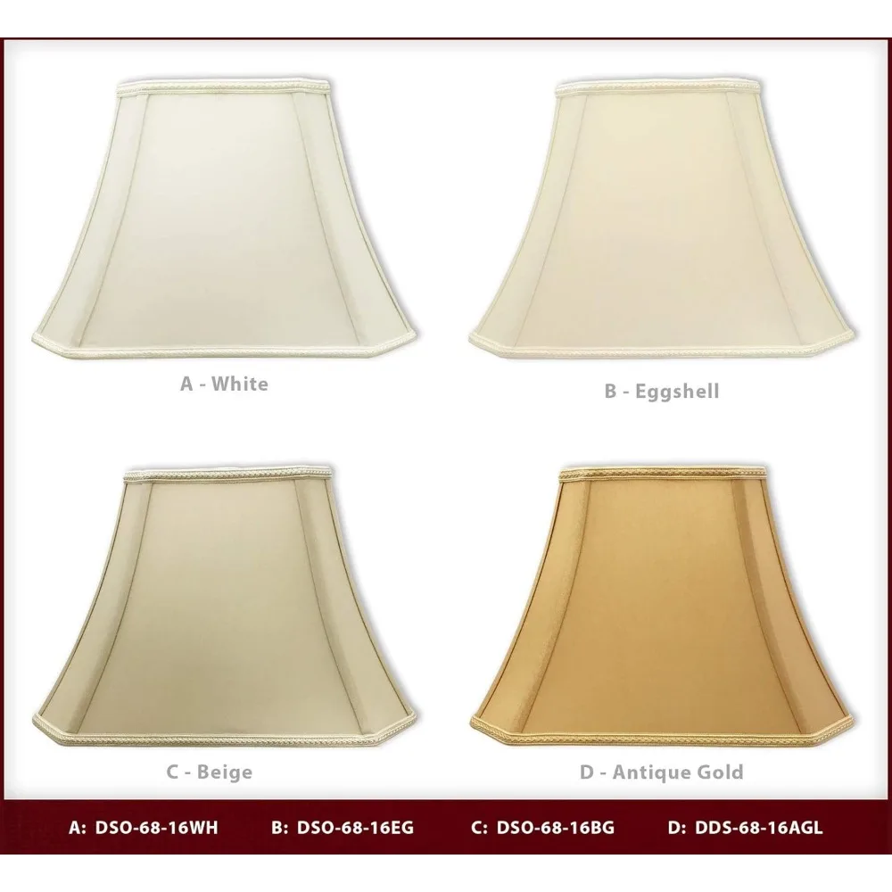 غطاء مصباح جرس مصمم مستطيل، سبايدر فيتر، أبيض، 8x14x10.6، تصميم داخلي حديث، DSO-68-14WH #6