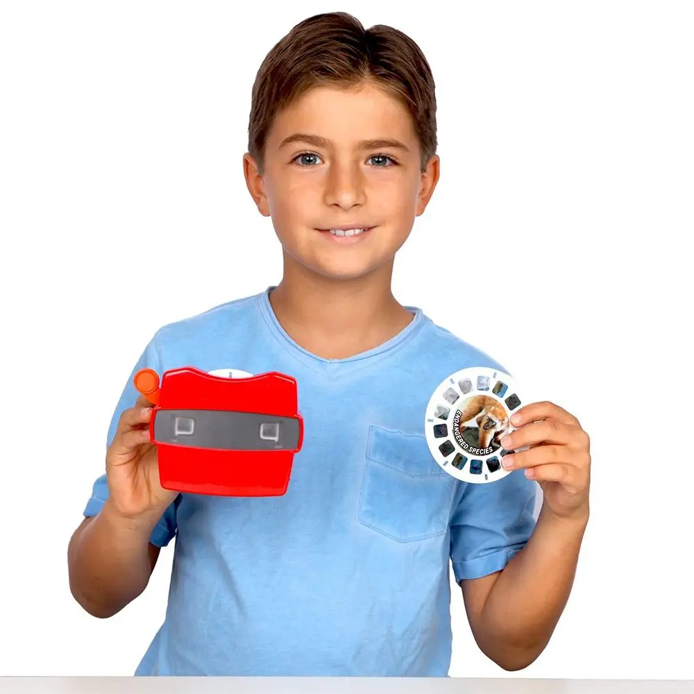 Nuevos Juguetes Luminosos 3D View-Master Mini Teatro, Rompecabezas Cognitivo, Plataforma de Observación 3D, Visor Viewmaster para Niños