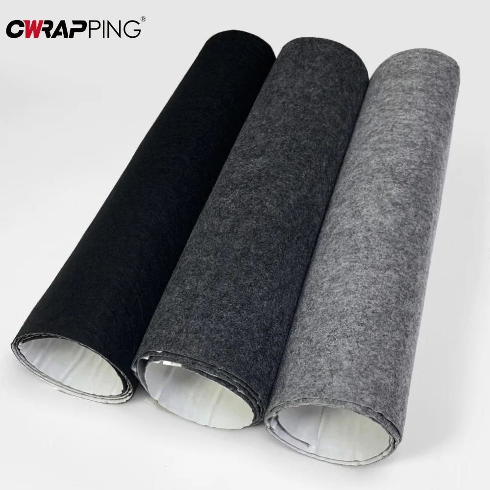 Automotive Self-adhesive Carpet Non-woven Lining Felt Cloth High Temperature Resistant Anti-noise Felt Household Car Accessories