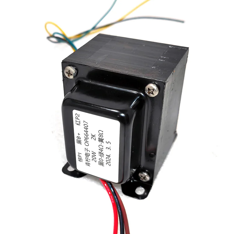 BAHOD 1pcs 20W 2K Push-Pull Output Transformer Without Ultra Linear for 6P12P Vacuum Tube Amplifier