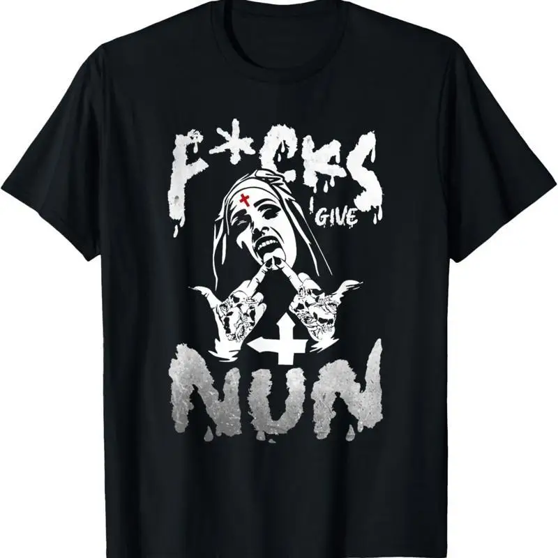 F Cks I Give Nun Dark Humor Gothic Design T Shirt