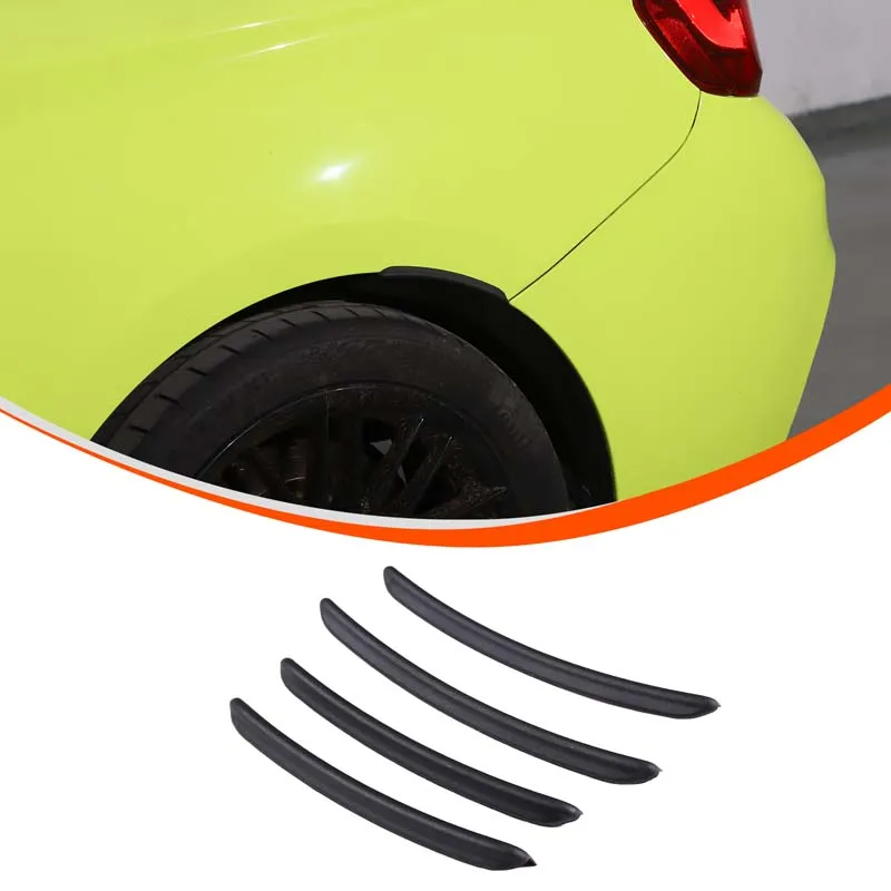 

4x ABS Plastic Car Fender Flares Mud Flaps Arch Wheel Eyebrow Lips Strips Sticker Trim Suitable for Volkswagen Golf 8