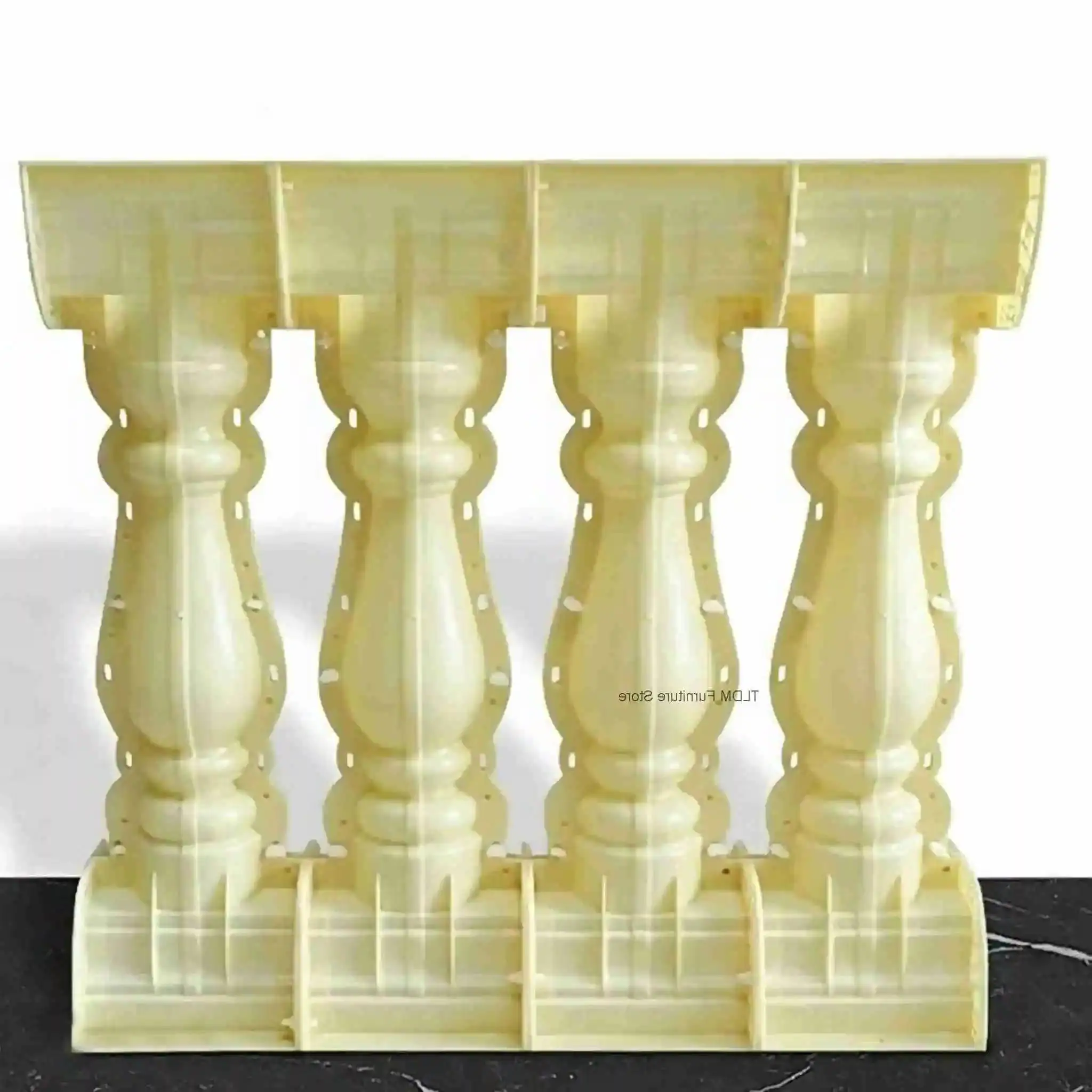 Railing Column American Guardrail Style Villa Roman Fence Balcony Column Vase Mold for Cast in Place Cement Building Formwork