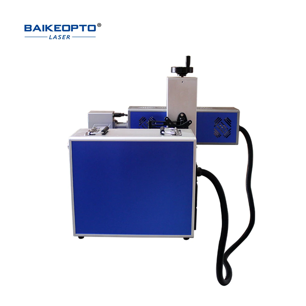 60W Portable 3D UV Fiber Laser Marking Engraving Machine Metal Glass Stone