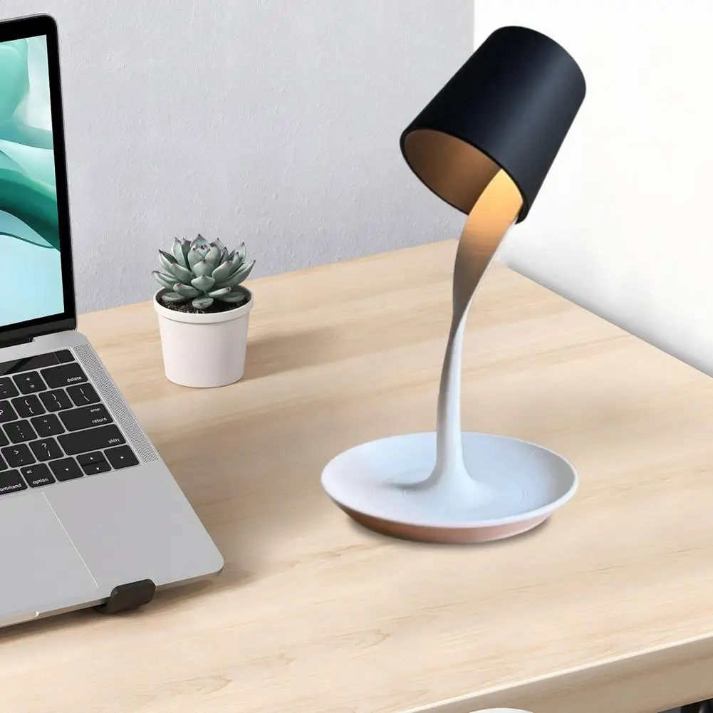 Desk Lamp with Tray LED Cordless Table Lamp Battery Operated Bedside Table Lamp Decorative Night Light for Bedroom Living Room U