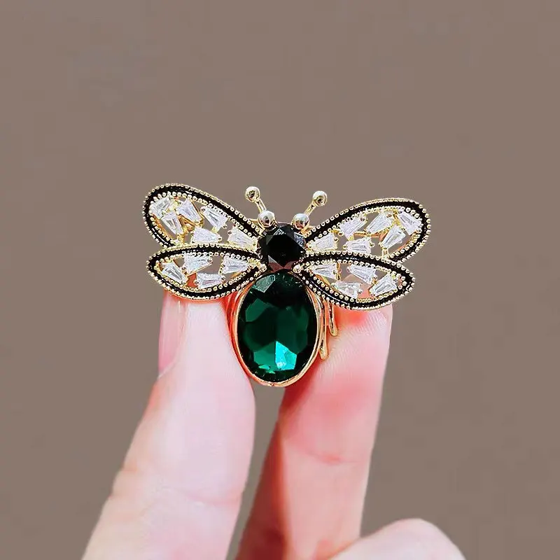 Trendy Wings Fairy Brooches Elegant Butterfly Ballet Dancer Pins Creative Rhinestone Alloy Clothing Accessories Gifts 2024