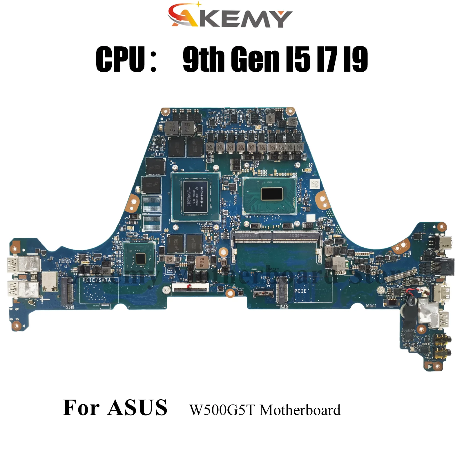 

W500G5T Laptop Motherboard For ASUS ProArt W500G W500G5T Notebook Mainboard With I5 I7 I9 CPU 100% tests OK fast shipping stk