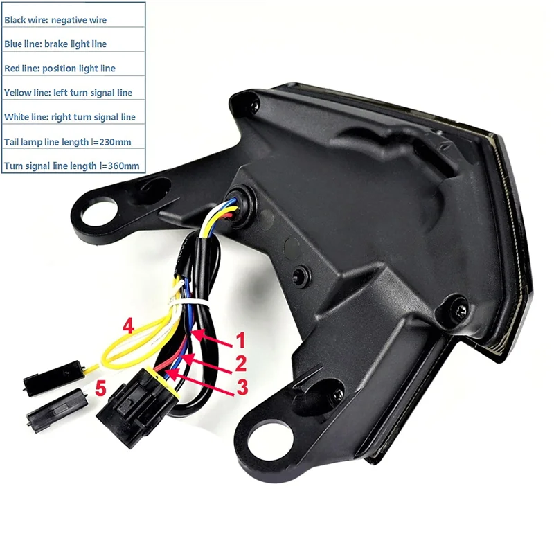 

Классический-1 шт. мотоциклетный светодиодный задний фонарь, индикаторная лампа, задний фонарь для Kawasaki Z800 Zx6r Z125