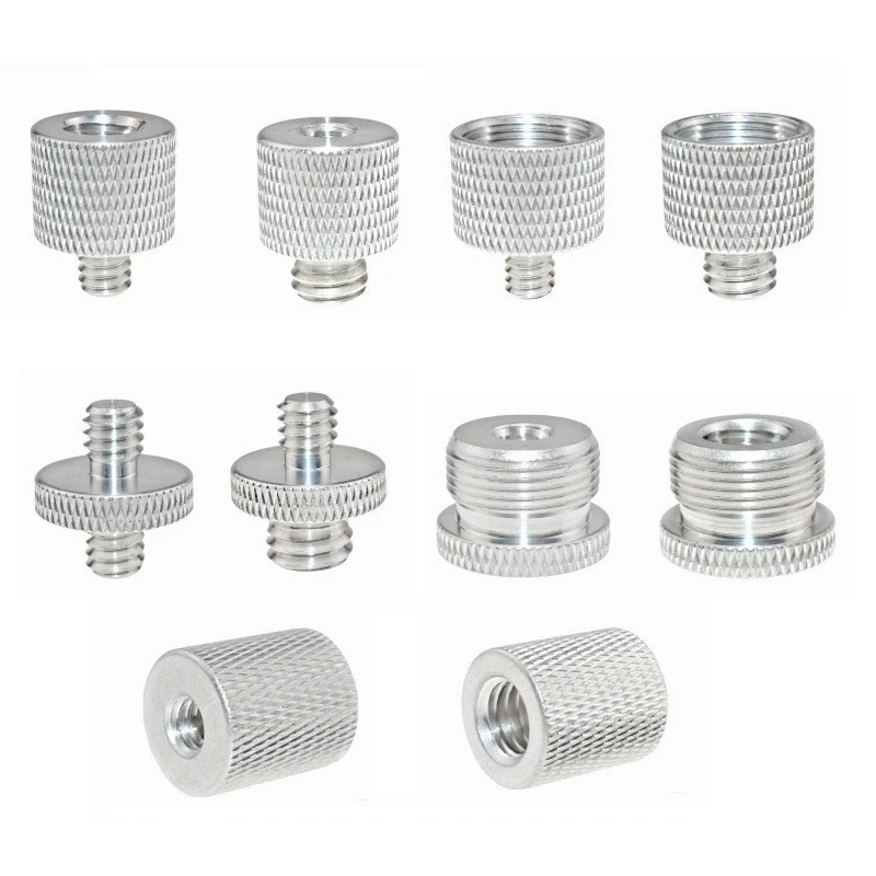

1/4 to 3/8 Inch Conversion Screw Photography Accessories Camera Screw 5/8-27 to 1/4 3/8 Microphone Tripod Ballhead Adapter