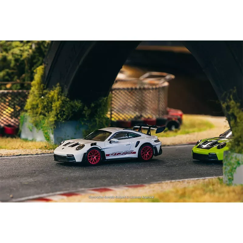 

911 992 GT3RS масштаб 1:64 белый/красный от TARMAC WORKS/MINICHAMPS64 коллекция автомобилей ограниченный выпуск хобби игрушки