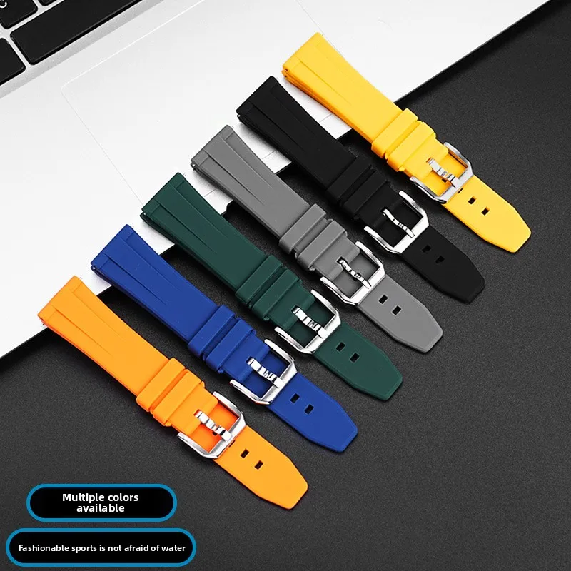 Pulseira de silicone de liberação rápida para tag heuer f1 golfo aquaracer carrera rolex água fantasma pulseira de relógio de borracha 19/20/21/22mm