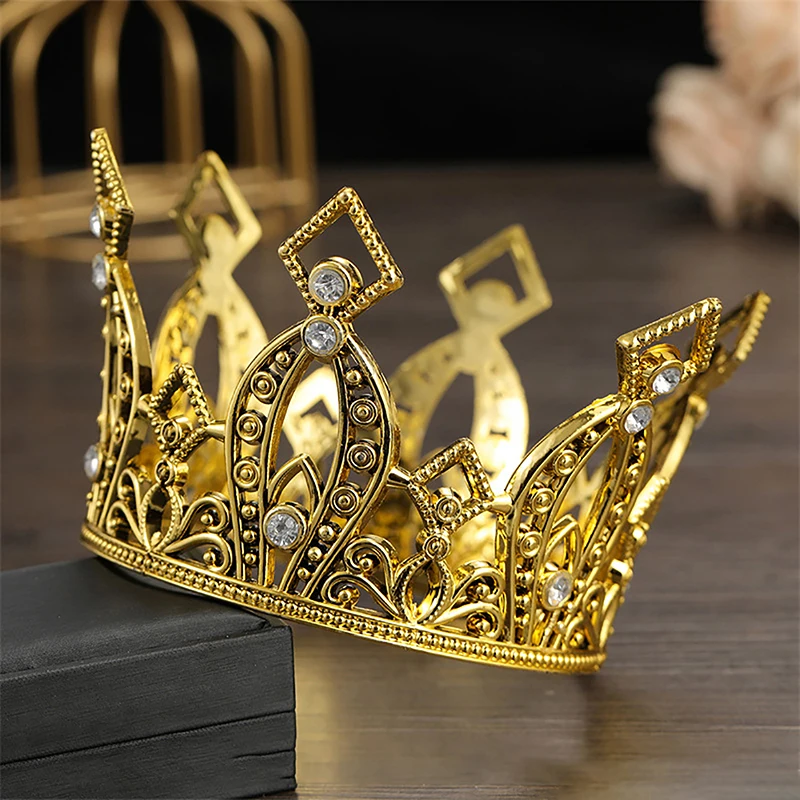 

Bridal Wedding Tiaras Crystal Little Crown Brithday Cake Baking Decorative Head Jewelry Children's Small Diadem Hair Accessories