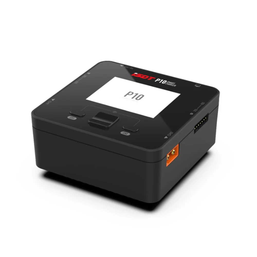 

ISDT P10 LiPo Балансное зарядное устройство DC 250WX2 10A 400W Двухканальный выход 1-6S Литий-ионный срок службы NiCd NiMH LiHV PB Smart Battery