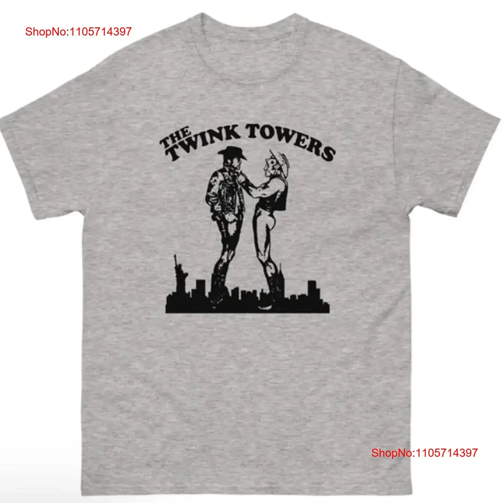 The Twink Towers shirt vintage Washed Versatile Casual Top For Everyday Wear Stylish Unisex Breathable Soft Slightly streetwear