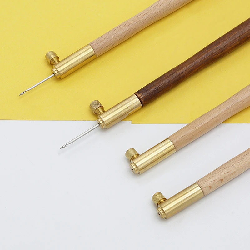 Sticknadel Tambour-Häkelnadel Luneville-Haken mit 3 Nadeln Set S Couture Luneville Glitzer-Perlen Stickerei-Werkzeug