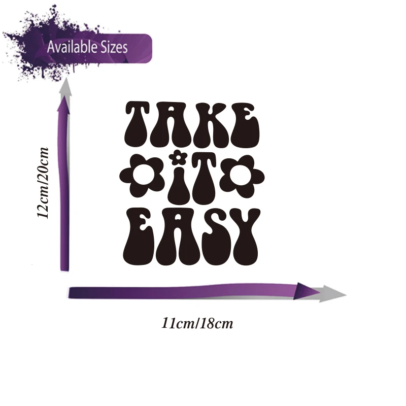 خذها بسهولة نافذة السيارة ملصق لاصق لامع للطاقة الإيجابية انتشار اللطف السيارات مركبة ملصق مائي الوفير ديكور الزجاج الأمامي #3