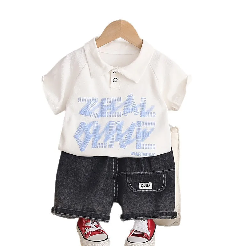 Boys Clothes Sets 2026 Summer Children's Suit Polo T-shirts Shorts 2pcs Sports Tracksuits For Baby 6 Years Kids Outfits Toddler