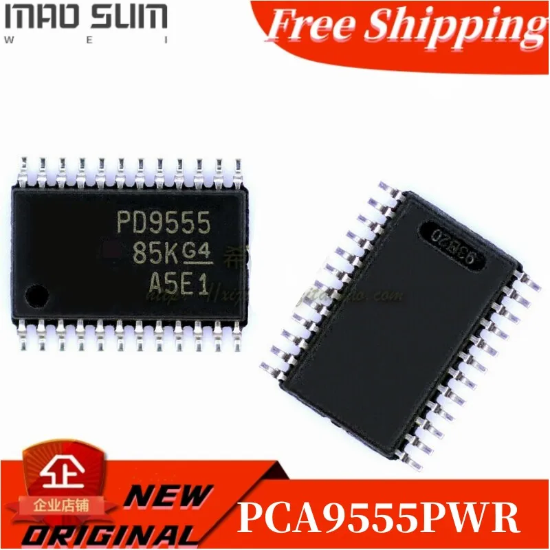 10PCS/LOT new100% PD9555 PCA9555PWR PCA9555PW TSSOP-24pin original