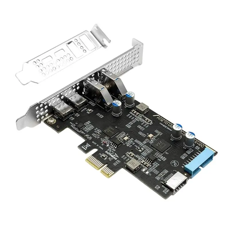 652F PCIe Expansion Card 4 Port Fast Speed Data Transfer Enhances Heat Dissipation