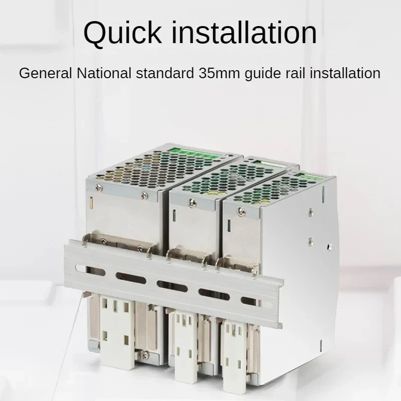 Imagem -04 - Trilho Montou a Fonte de Alimentação do Interruptor Ndr Edr Ndr75 120 150 240 480w12 24v 48v Output Trilho Industrial do Ruído o