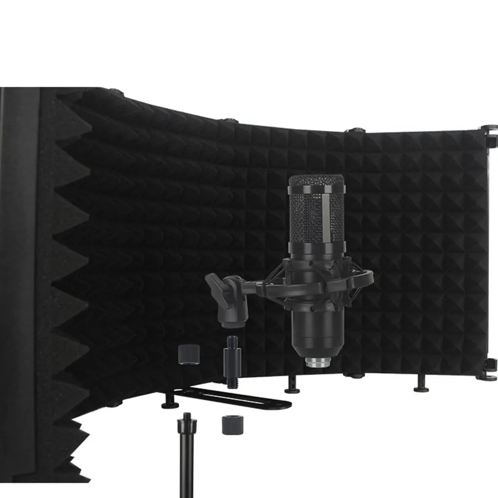 Black Superior Recordings With Durable Microphone Accessories Cost-effective Microphone Isolation Microphone Accessories