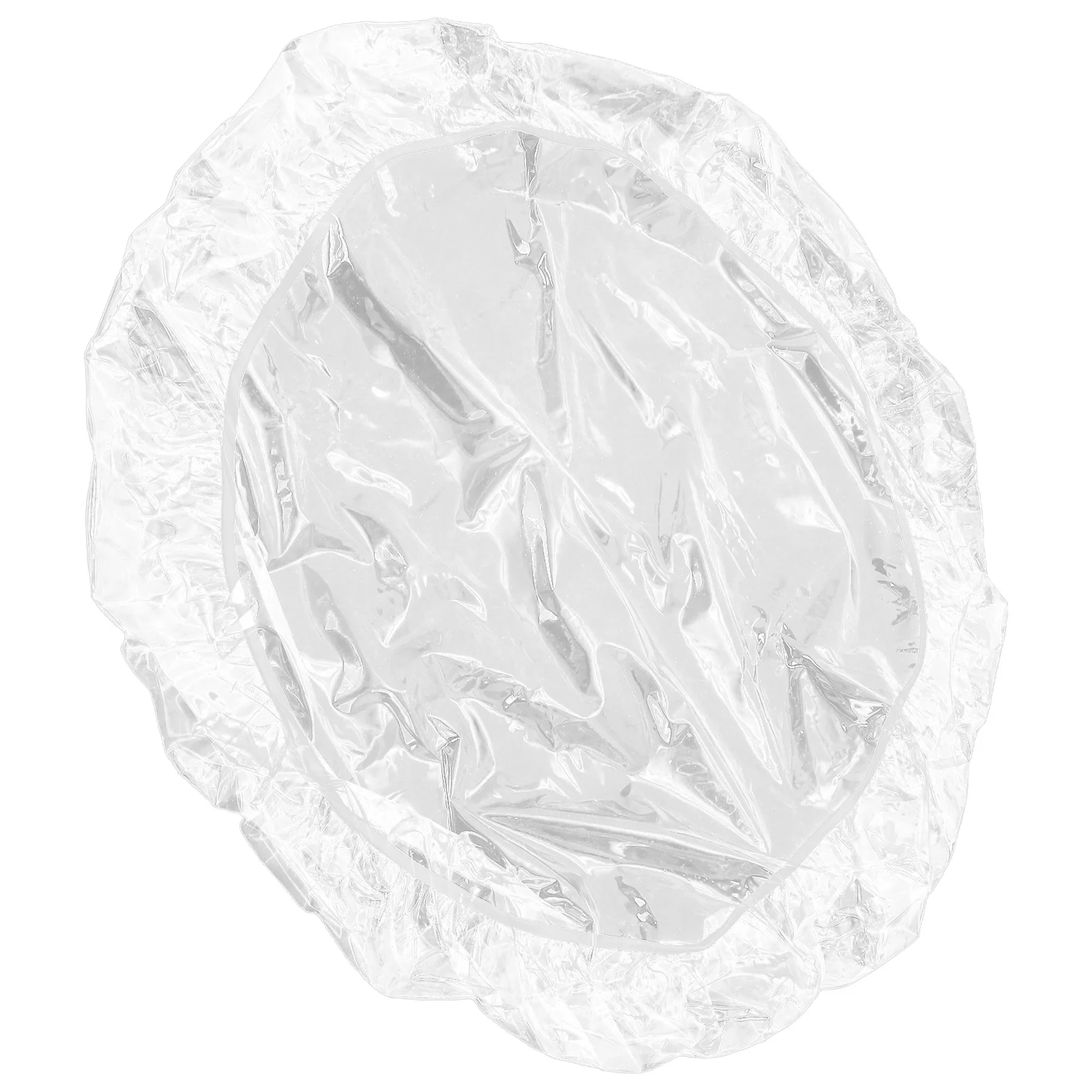 

Clear PVC Round Tablecloth 60 Inch Thick Waterproof Spill-Proof Transparent Dining Protector Elastic Edge for Outdoor Party Home