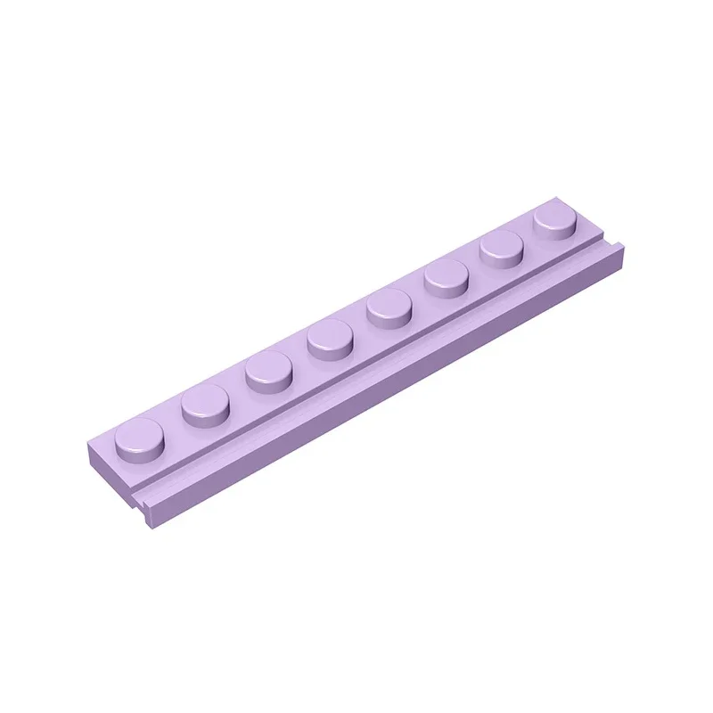 Gobricks GDS-1235  Plate, Modified 1 x 8 with Door Rail compatible with lego 4510 children\'s toys Assembles Building Blocks Tech