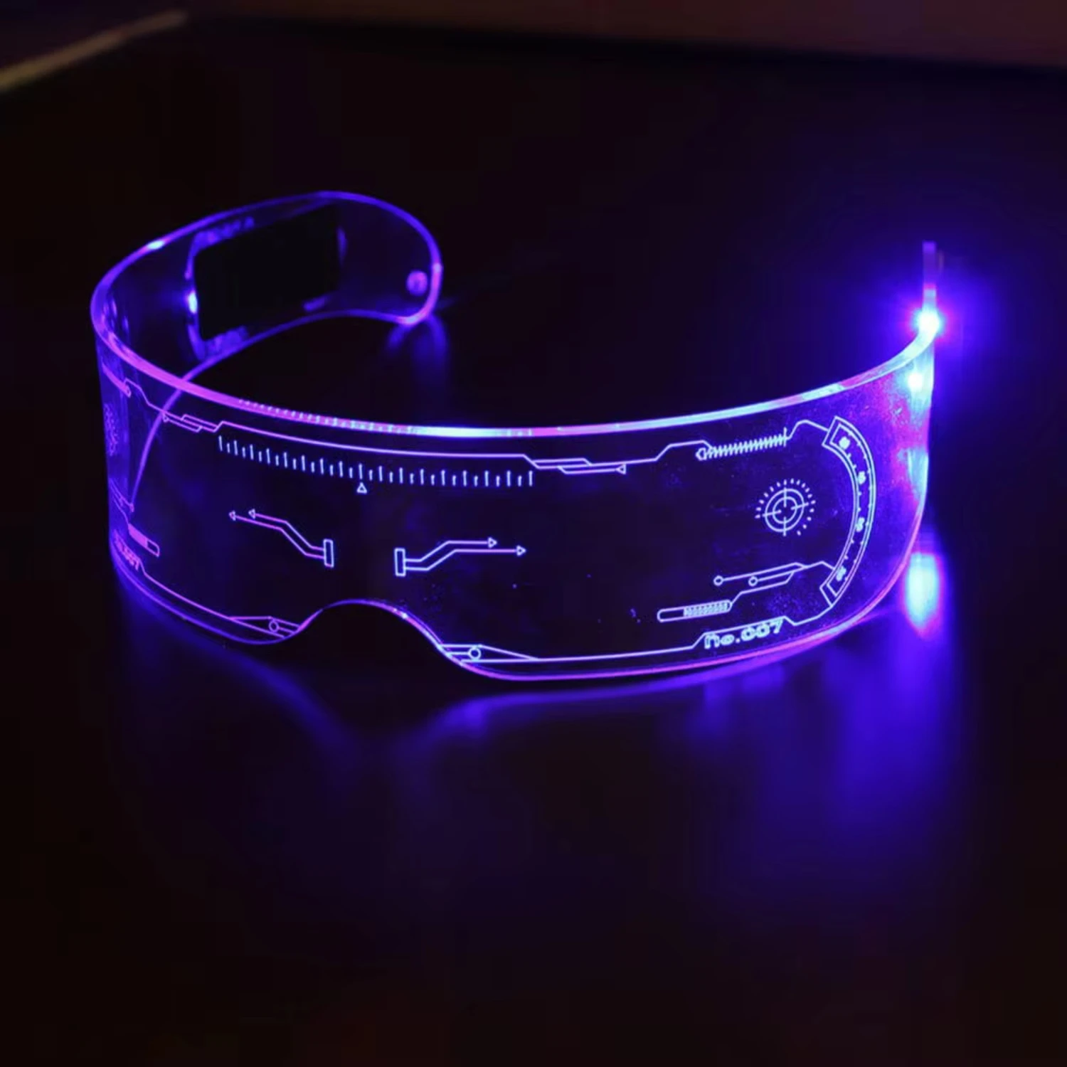 2023 Hot Selling Light-Up Toys Colorful Led Glasses Neon Party Luminous Led Glow In The Dark Glasses Led Light Up Sunglasses