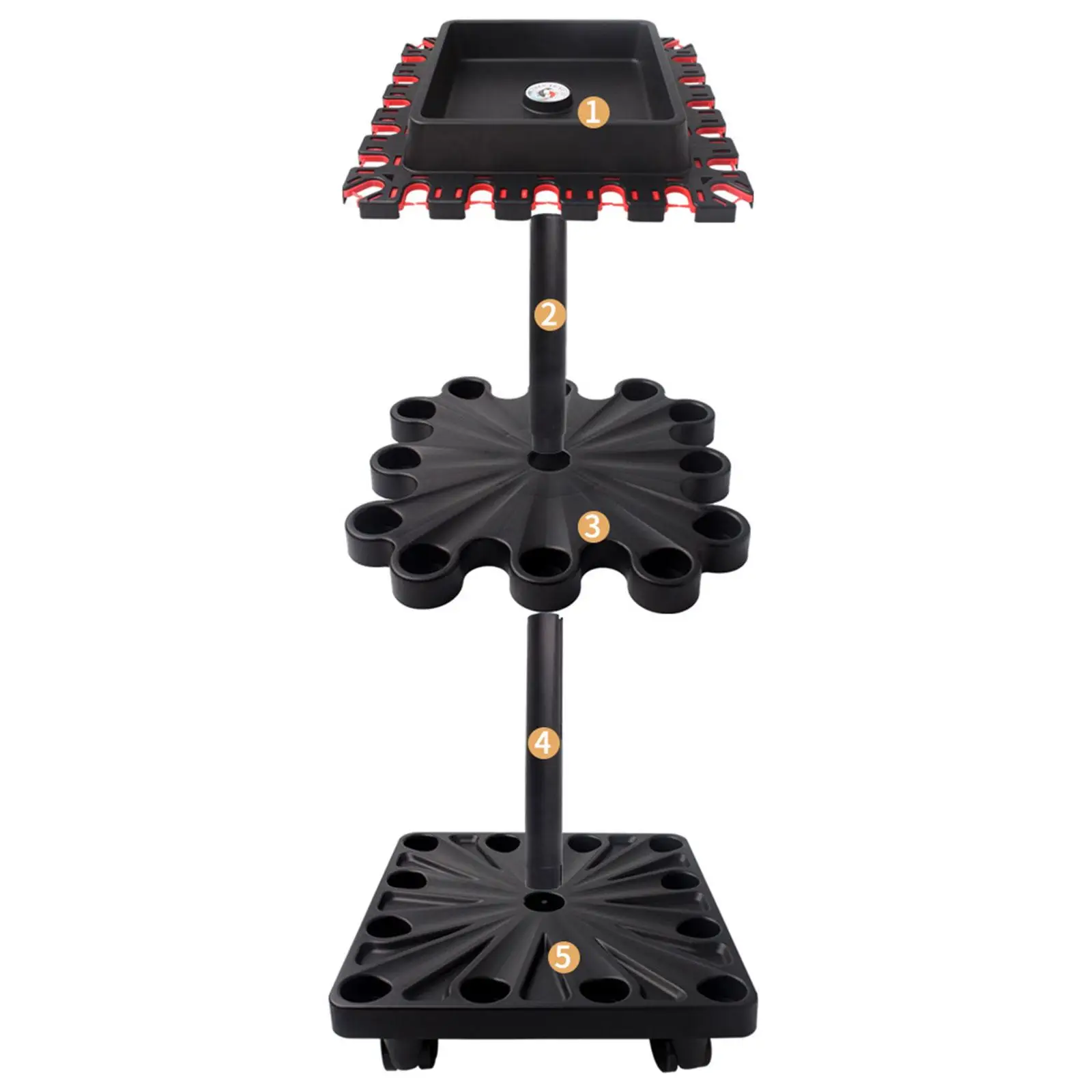 support-de-canne-a-peche-leger-organisateur-facile-a-installer-socle-de-sol-en-abs-noir-pour-montage-mural-et-stockage