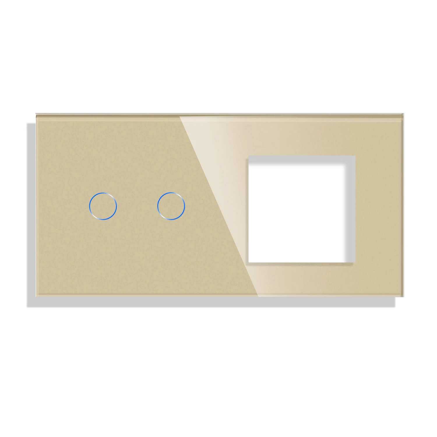 Bingoelec Toughened Glass Panel And Socket Frame,Three Color Panel 86*157mm