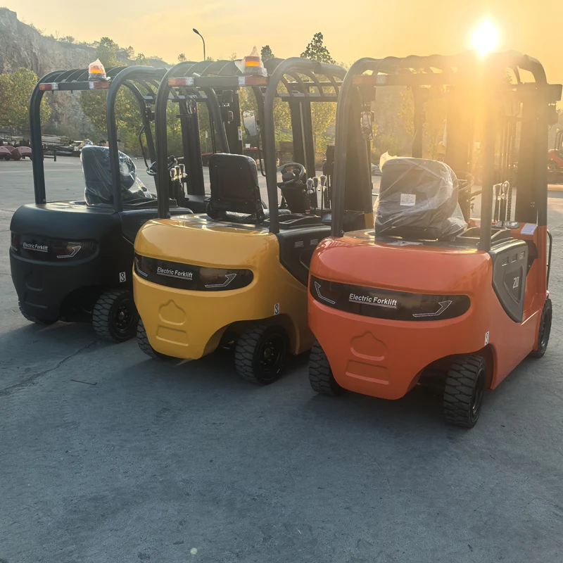 High Quality 3 Ton Electric Forklift All Terrain Forklift AC Motor Extra Long Range Lithium Battery Warehouse Construction