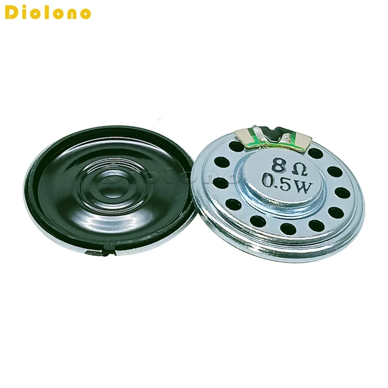 0.5W 8Ohms Loudspeaker 8R 27MM Diameter Mini Round Mylar Speaker  Thickness 5MM Small Horn Doorbell Speaker