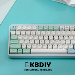 KBDiy 141 Keys/Set KOA Keycap PBT Korean Snow Mountain Keycaps Cute for Gaming Mechanical Keyboards Caps ISO Custom for 61/64/75
