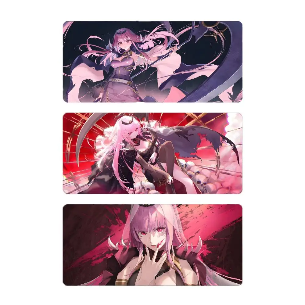 vtuber streaming M-Mori Calliope Mouse Pad Large Gaming Mousepad with Stitched Edges Thickened Desk Mat PC