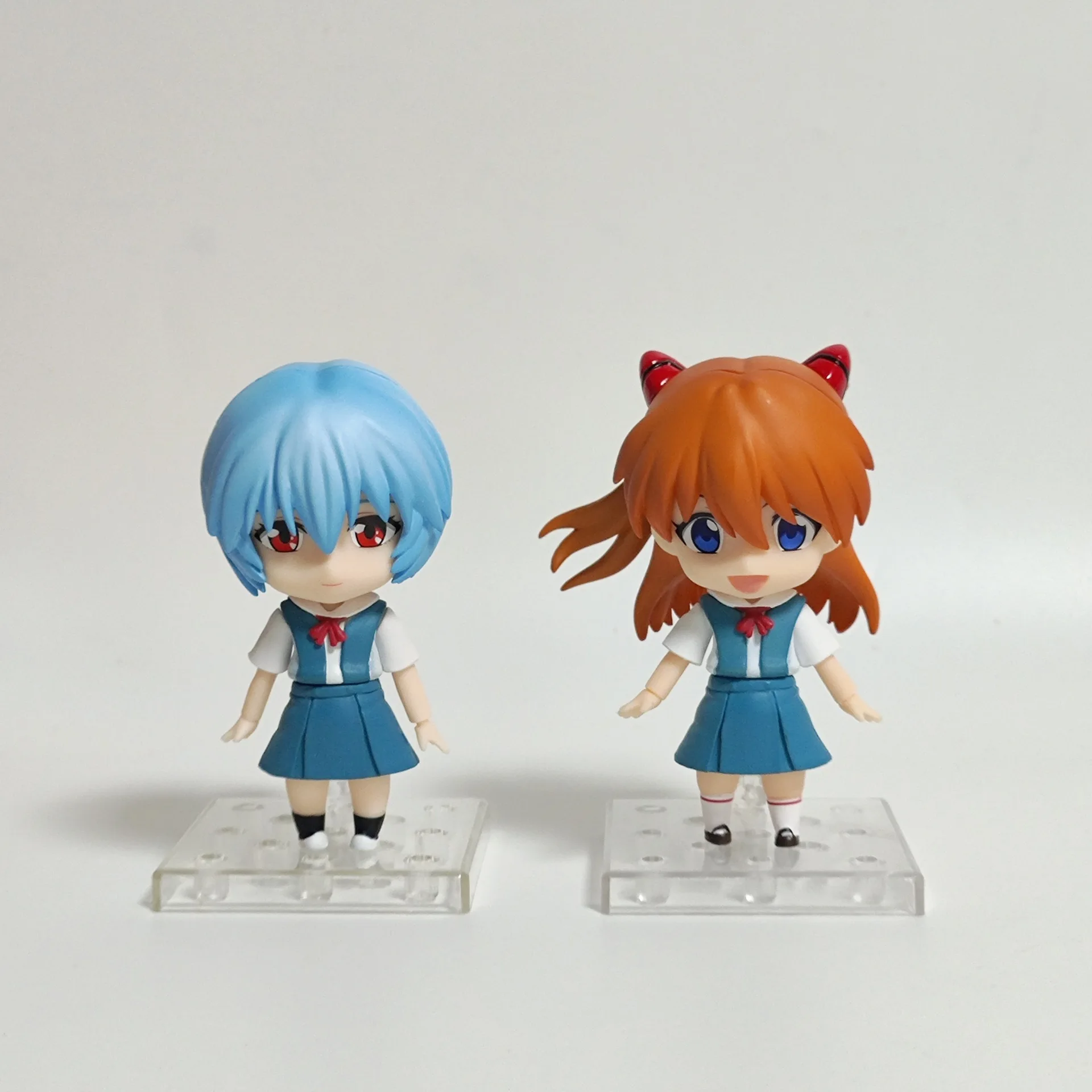 10cm Asuka Langley Soryu Ayanami Rei NEON GENESIS EVANGELION EVA 1197 #   1202 #   Figura de acción Colección de anime Modelo Juguetes Muñeca Regalo