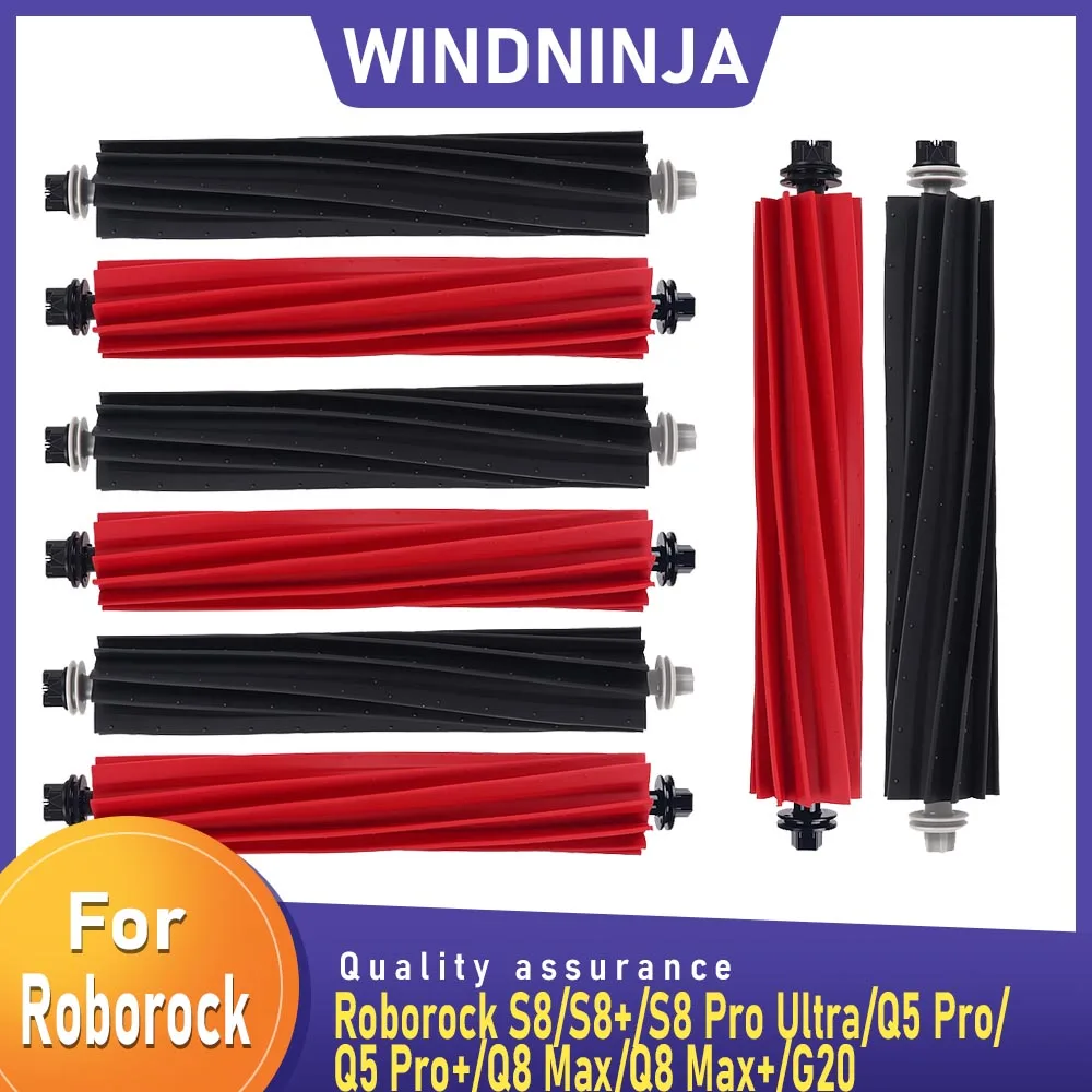 أجزاء الفرشاة الرئيسية فرشاة دوارة لـ Roborock S8/S8+/S8 Pro Ultra/Q5 Pro/Q5 Pro+/Q8 Max/Q8 Max+/G20 ملحقات مكنسة الروبوت