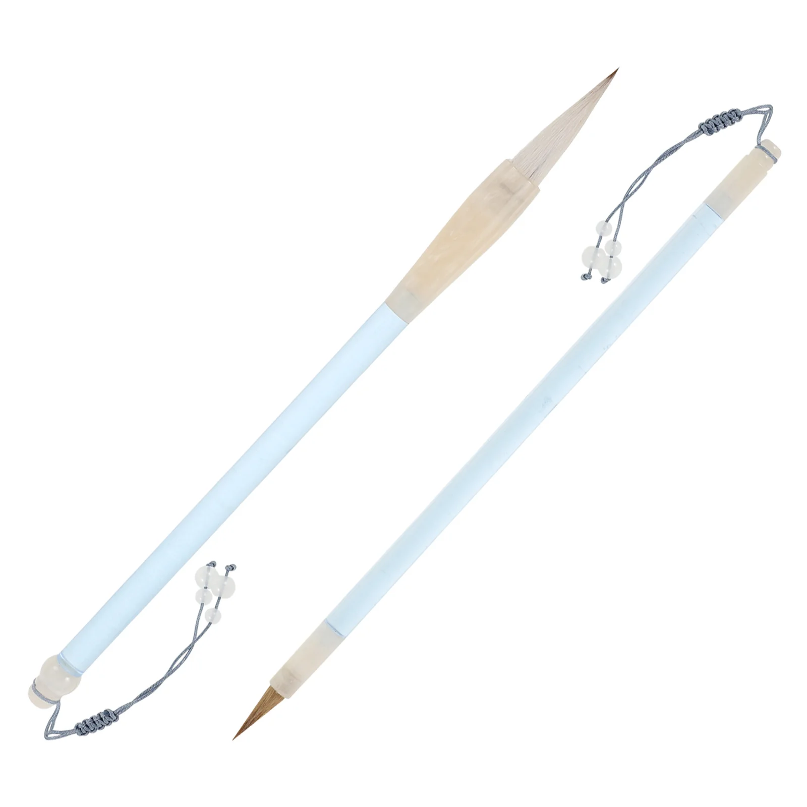 2 قطعة فرشاة الخط التقليدية الصينية فرشاة الرسم أقلام لينة شعيرات مرنة المحمولة أدوات الرسم للمبتدئين الحبر #4