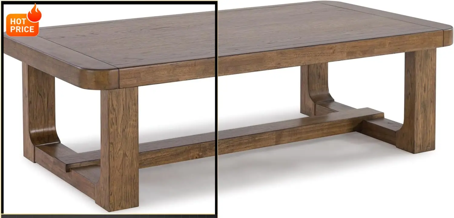 

BestsellerCabalynn Traditional Farmhouse Coffee Table, Brown