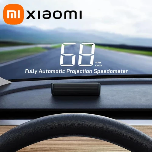 Xiaomi-velocímetro para vehículo KM/H HUD, pantalla frontal, velocidad Digital, brújula GPS, proyector multifuncional para parabrisas de coche