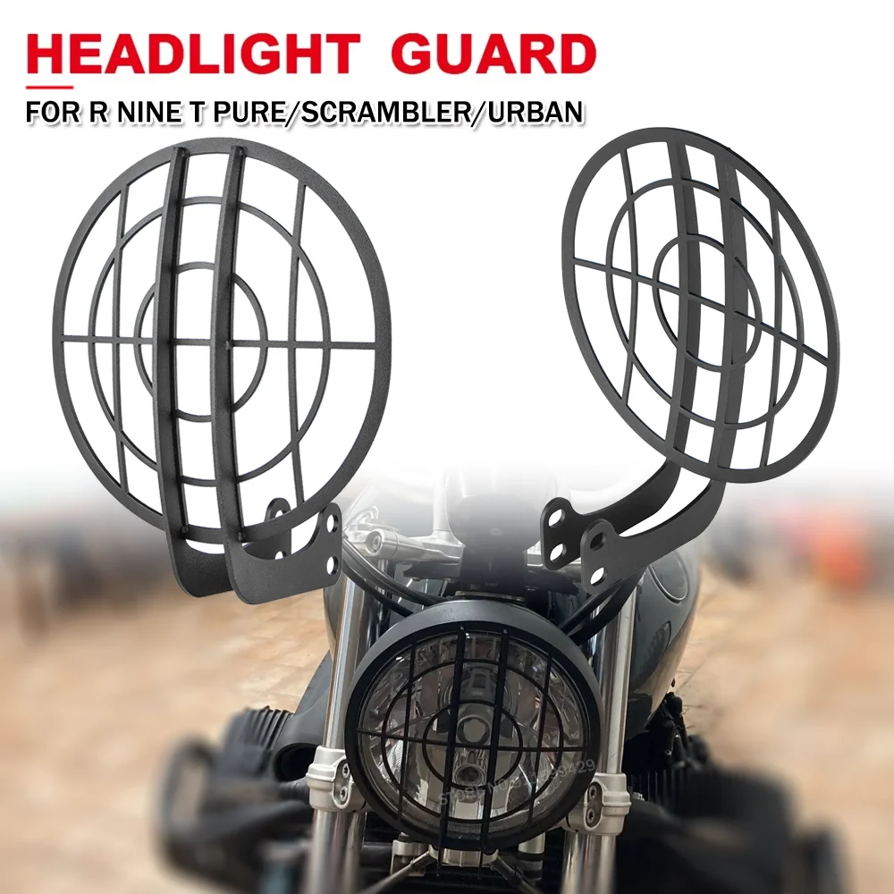 

For BMW R NINE T RNINET R9T Pure Urban Scrambler Motorcycle Headlight Guard Protector Head Light Grille Grill Protective Cover