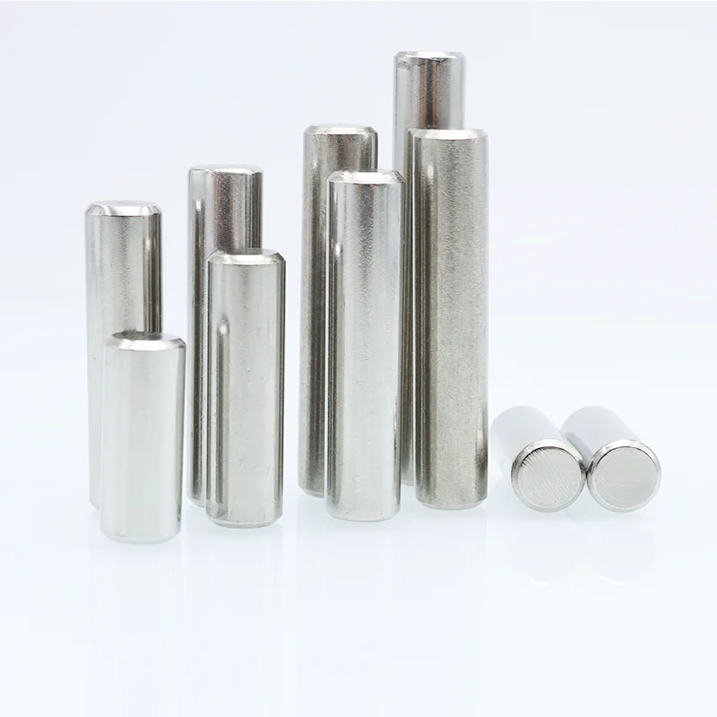 New 304 Stainless Steel Cylindrical Pin Locating Pins Solid High Hardened Fixed Locat Parallel Pin M1 M2 M2.5 M3 M4 M5 M6 M8 M10