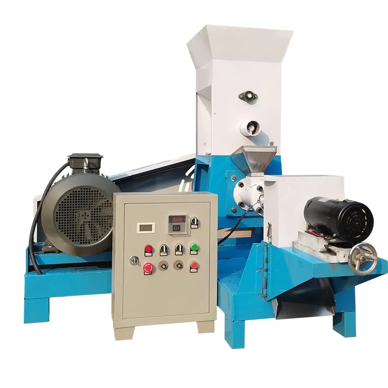 Custom Electric Floating Feed Pellet Extruder Puffing Machine for Fish Pet Food Floating Material Expansion Processing Plant