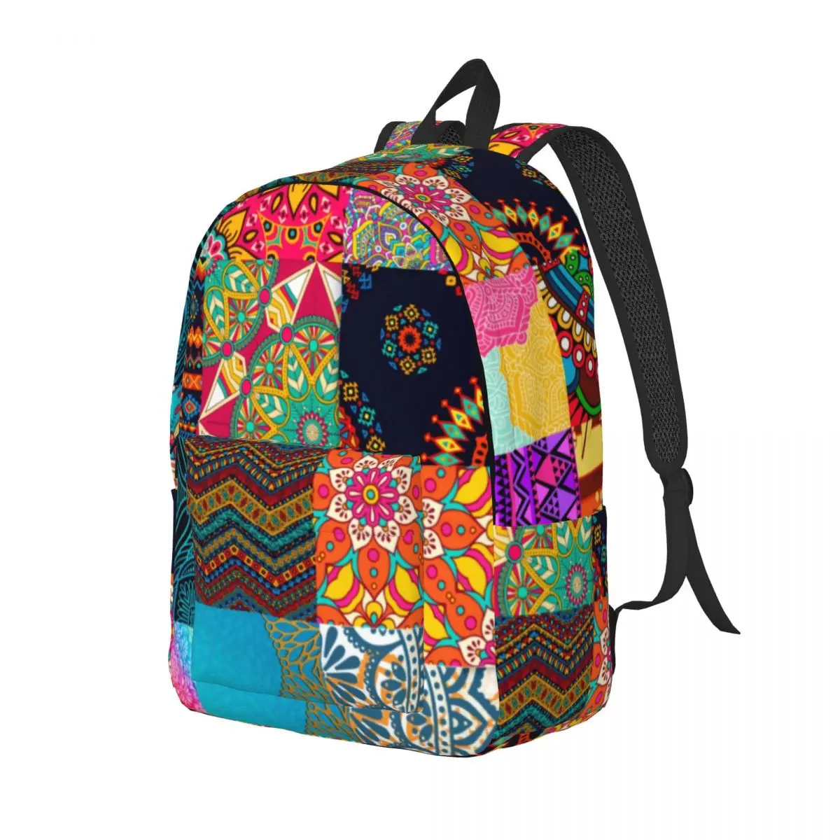 African Print Patchwork Canvas Backpacks Vintage Bohemia Large Style Backpack Back To School Bags