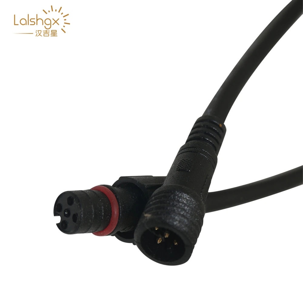 

Connector Waterproof IP68 Male to Female 2pin 3pin 4pin 5pin BLACK Cable for LED Strips Light 5/10/20/50pairs