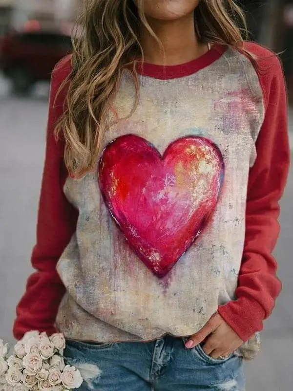 2025 New Casual Fashion O Neck Sweatshirt Spring Autumn Print Loose Clubwear Party Pullovers Hoodie Womens Clothing