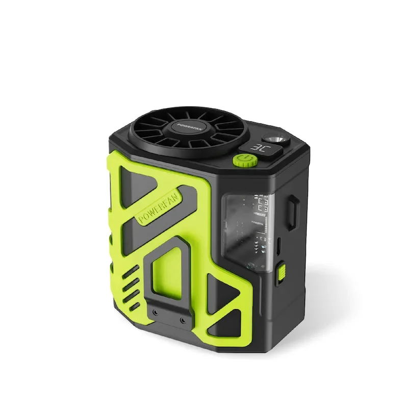 

new New Home Outdoor Violent Waist Fan Mecha Portable Gale, Construction Site Cooling Usb Charging Neck Fan