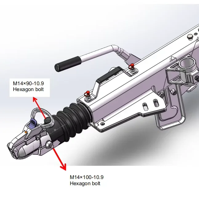 Hot-selling Impact Brake Trailer Connector Cast Steel RV Yacht Trailer Hydraulic Impact Brake Handbrake Accessories