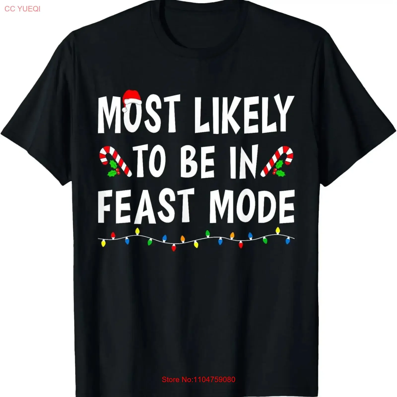 Most Likely To Be In Feast Mode Xmas Funny Family Christmas T Shirt Sweat vintage Washed Versatile graphic homme Comfortable